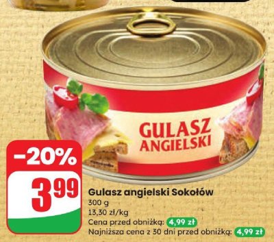Gulasz angielski  promocja w Dino