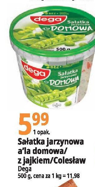 Sałatka jarzynowa a'la domowa Dega promocja