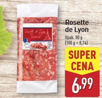 Salami rosette de lyon promocja w Aldi