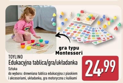 Edukacyjna tablica/gra/układanka TOYLINO promocja w Aldi