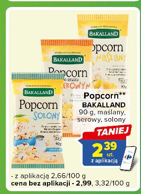 Popcorn maślany Bakalland promocja