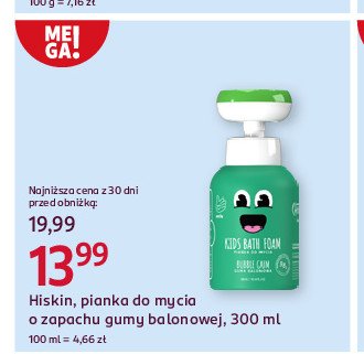 Pianka do mycia guma balonowa Hiskin promocja w Rossmann