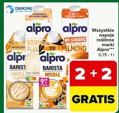 Napoje roślinne Alpro promocja w Carrefour Market