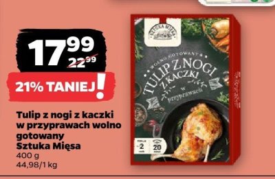 Tulip z nogi z kaczki w przyprawach wołno gotowany Sztuka Mięsa promocja
