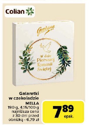 Galaretki w czekoladzie komunijne Goplana promocja