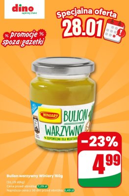 Bulion warzywny 160g promocja w Dino
