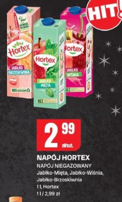 Napój niegazowany Jabłko-Mięta, Jabłko-Wiśnia, Jabłko-Brzoskwinia promocja w Chorten