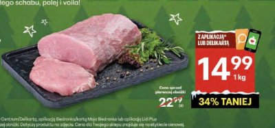 Schab wieprzowy bez kości Auchan promocja w Delikatesy Centrum