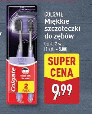 Szczoteczka do zębów charcoal soft Colgate high density promocja