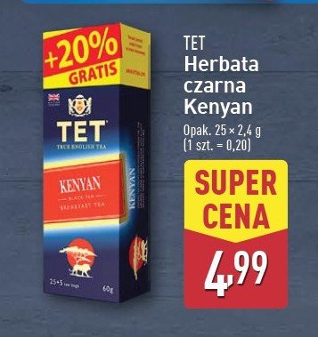 Herbata Tet kenyan promocja w Aldi