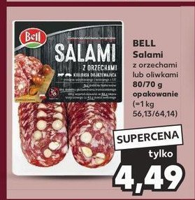 Salami z orzechami laskowymi Bell polska promocja