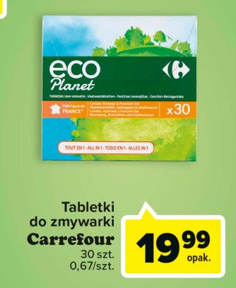 Tabletki do zmywarki Carrefour eco planet promocja