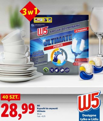 Kapsułki do zmywarki Ultimate Power 40 szt. promocja w Lidl