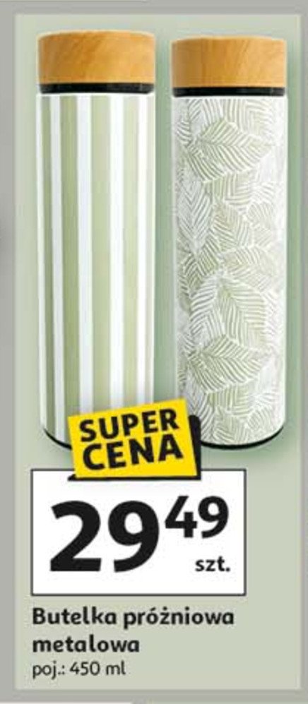Butelka próżniowa metalowa 450 ml promocja w Auchan