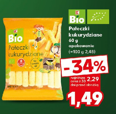 Pałeczki kukurydziane K-classic bio promocja