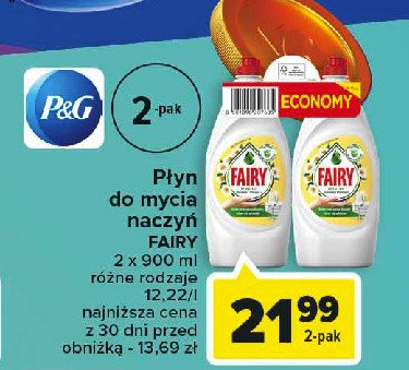 P艂yn do mycia naczy艅 chamomile Fairy promocja
