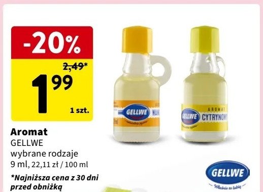 Aromat cytrynowy Gellwe promocja