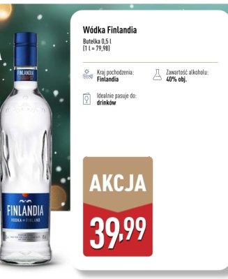 Wódka Finlandia promocja w Aldi