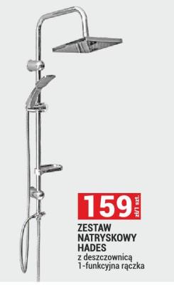 ZESTAW NATRYSKOWY HADES z deszczownicą 1-funkcyjna rączka promocja w Merkury Market