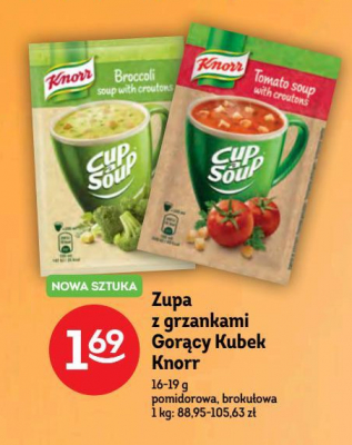 Pomidorowa z grzankami Knorr gorący kubek promocja