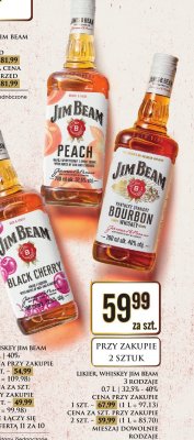 Likier whiskey Jim Black Cherry 0.7 l  promocja w Dino