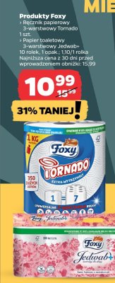 Ręcznik papierowy Foxy Tornado 3-warstwowy promocja w Netto