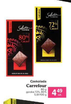 Czekolada 80% kakao Carrefour selection promocja
