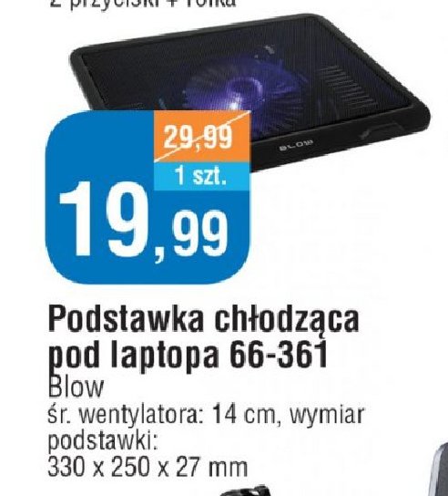 Podk艂adka ch艂odzaca 66-361 Blow promocja