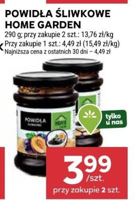 Powidła śliwkowe Home Garden promocja w Stokrotka