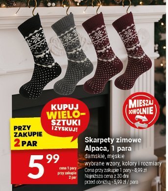 Skarpety zimowe Alpaca promocja w Twój Market