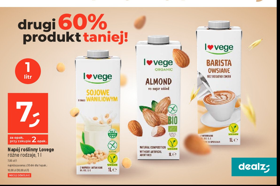 Nap贸j waniliowy Sante i love vege promocja