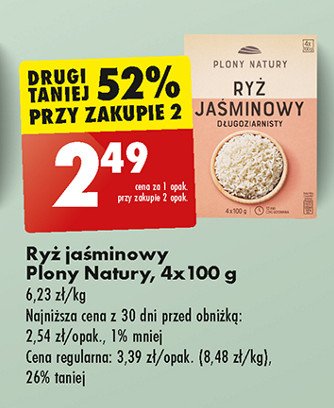 Ryż jaśminowy długoziarnisty Plony natury promocja