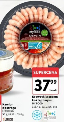 Krewetki z sosem koktajlowym MY FOOD promocja w Intermarche