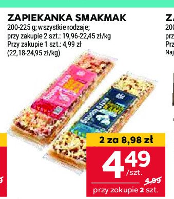 Zapiekanka z pieczarkami i szynką Smak mak promocja