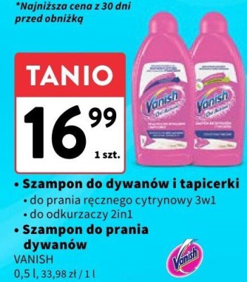 Szampon do dywanów i tapicerki  promocja w Intermarche