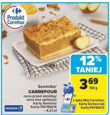Szarlotka CARREFOUR promocja w Carrefour