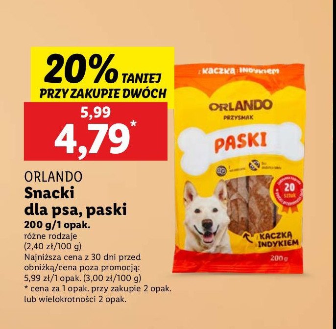 Paski z kaczką Orlando promocja