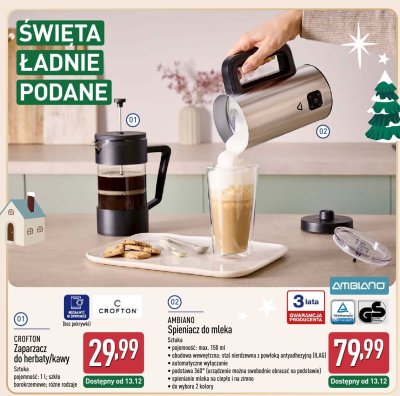 Spieniacz do mleka AMBIANO promocja w Aldi