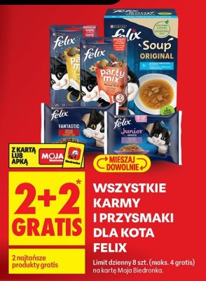 Karmy i przysmaki dla kota Felix promocja w Biedronka