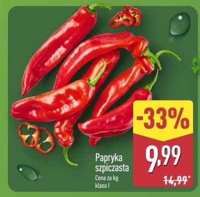 Papryka szpiczasta  promocja w Aldi