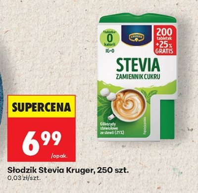 Słodzik Stevia 250 szt. promocja w Biedronka