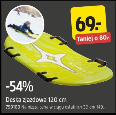Deska zjazdowa 120 cm promocja w Jula