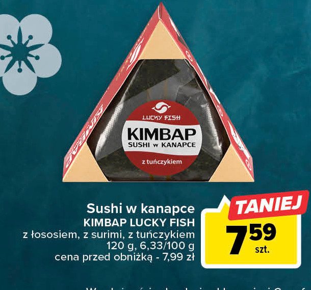 Kimbap z tuńczykiem Lucky fish promocja