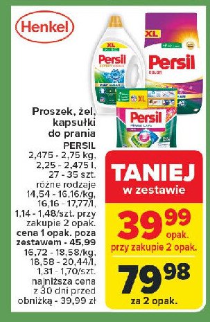 Proszek do prania Persil color promocja