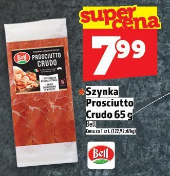 Szynka Prosciutto Crudo 65 g promocja w TOPAZ