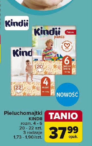 Pieluchomajtki 4 maxi Cleanic kindii promocja