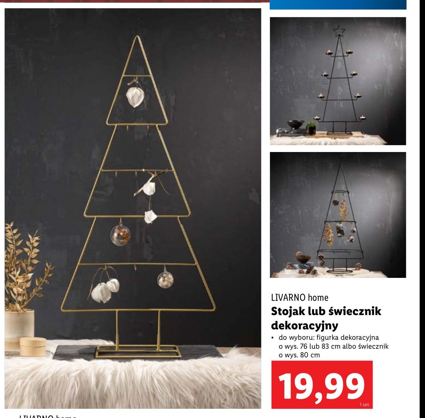 Figurka dekoracyjna 83 cm LIVARNO HOME promocja w Lidl