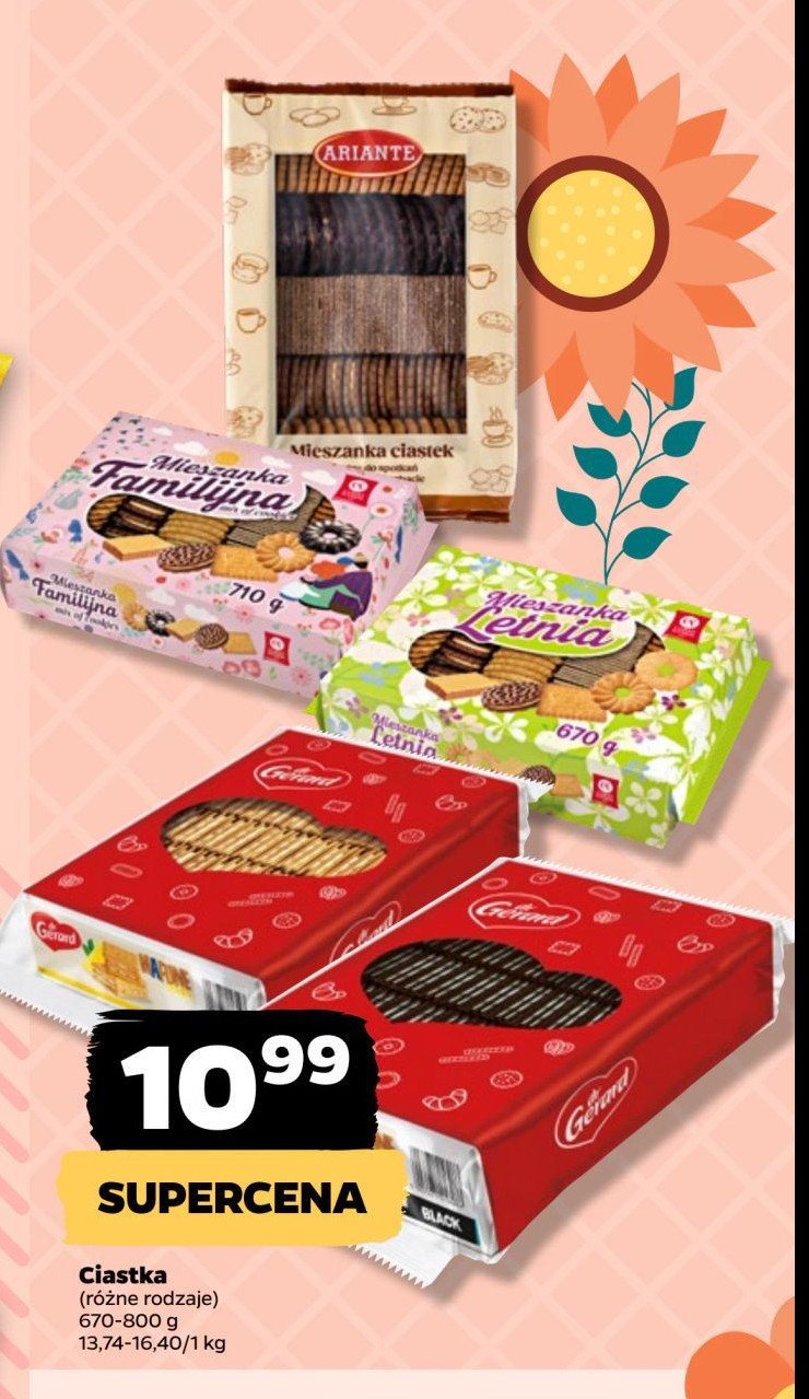 Ciastka mafijne black Dr gerard promocja w Netto