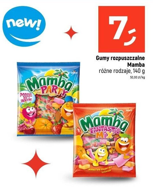 Guma rozpuszczalna Mamba party promocja w Dealz