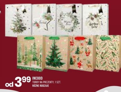 Torebki na prezenty Incood, 1 szt, różne rodzaje promocja w Drogerie Natura